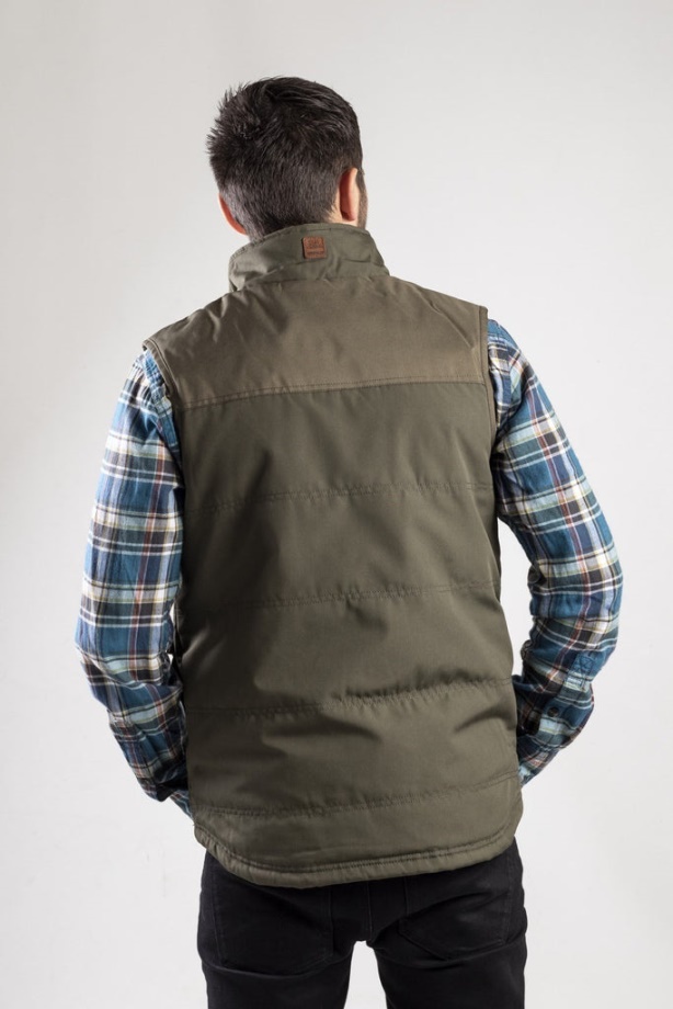 Caterpillar Ag Chaleco Con Cremallera Ciprés