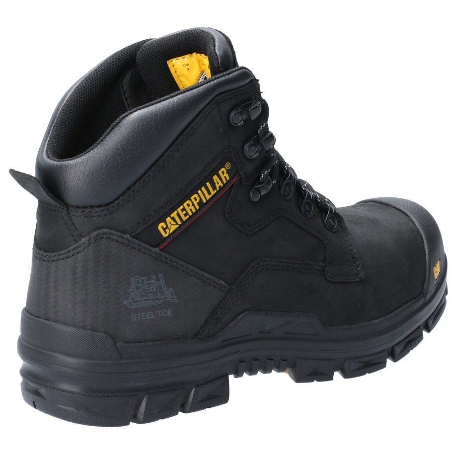 Bota De Seguridad Con Cordones Caterpillar S3 Negra