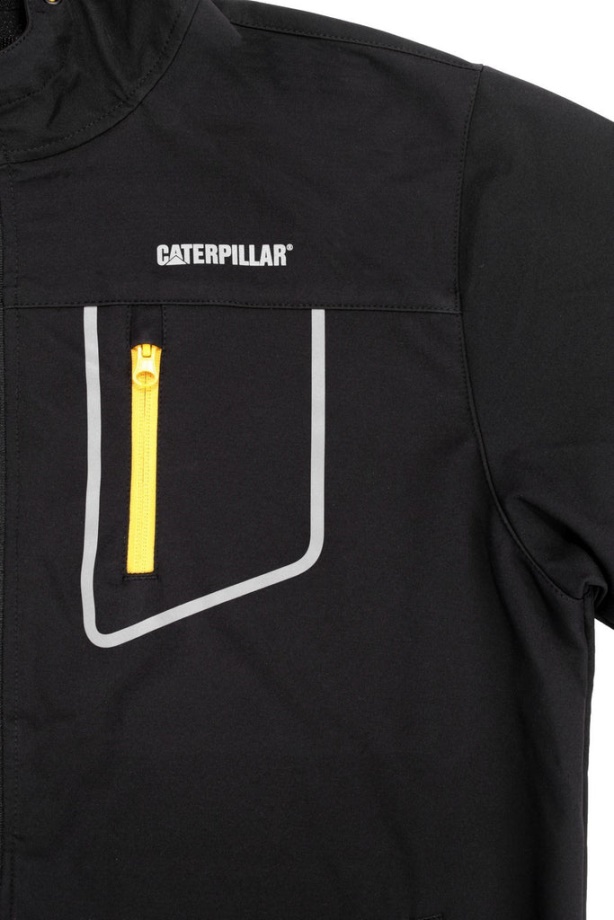 Caterpillar Capstone Chaqueta Softshell Con Capucha Negro