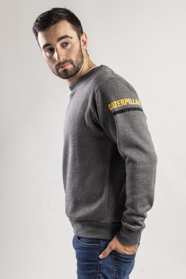 Caterpillar Essentials Jersey De Cuello Redondo Jaspeado Oscuro