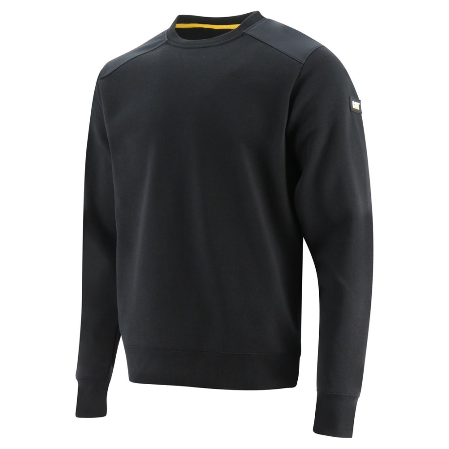 Sudadera Con Cuello Redondo Caterpillar Essentials Negra