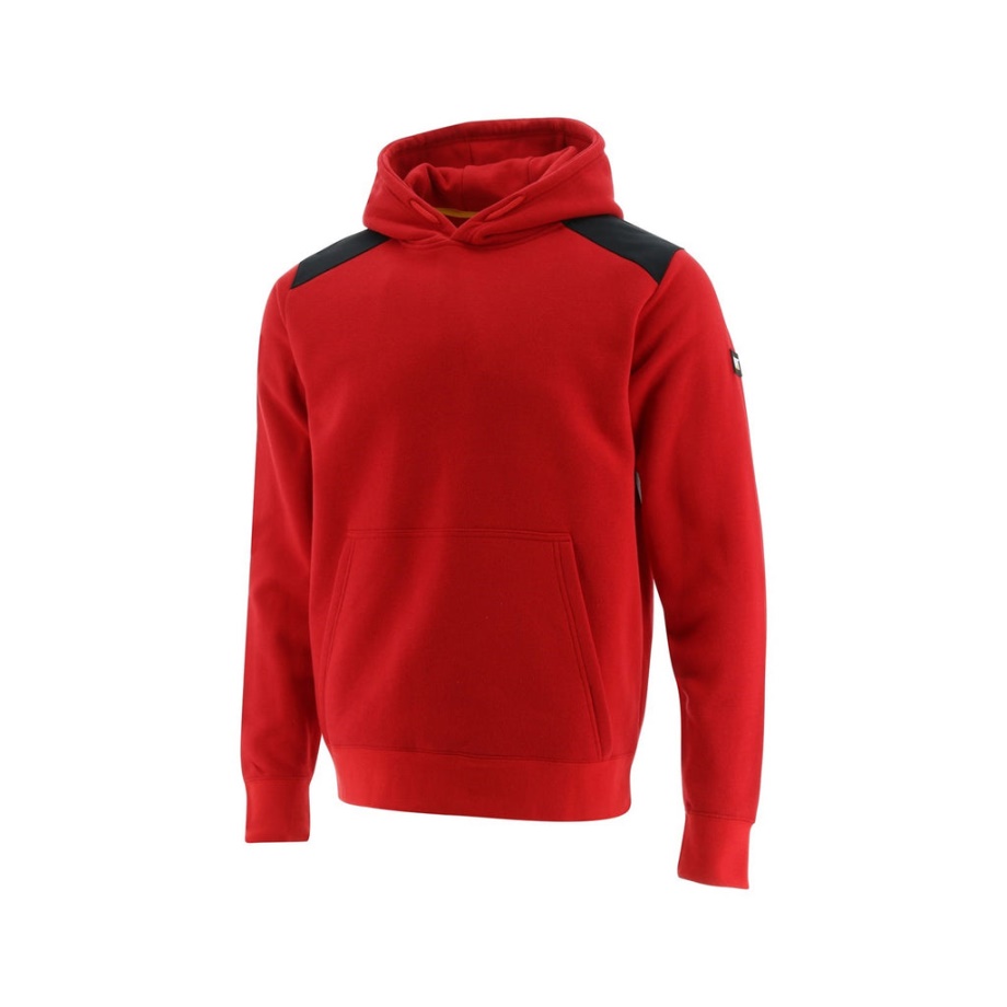 Sudadera Con Capucha Caterpillar Essentials Rojo Intenso