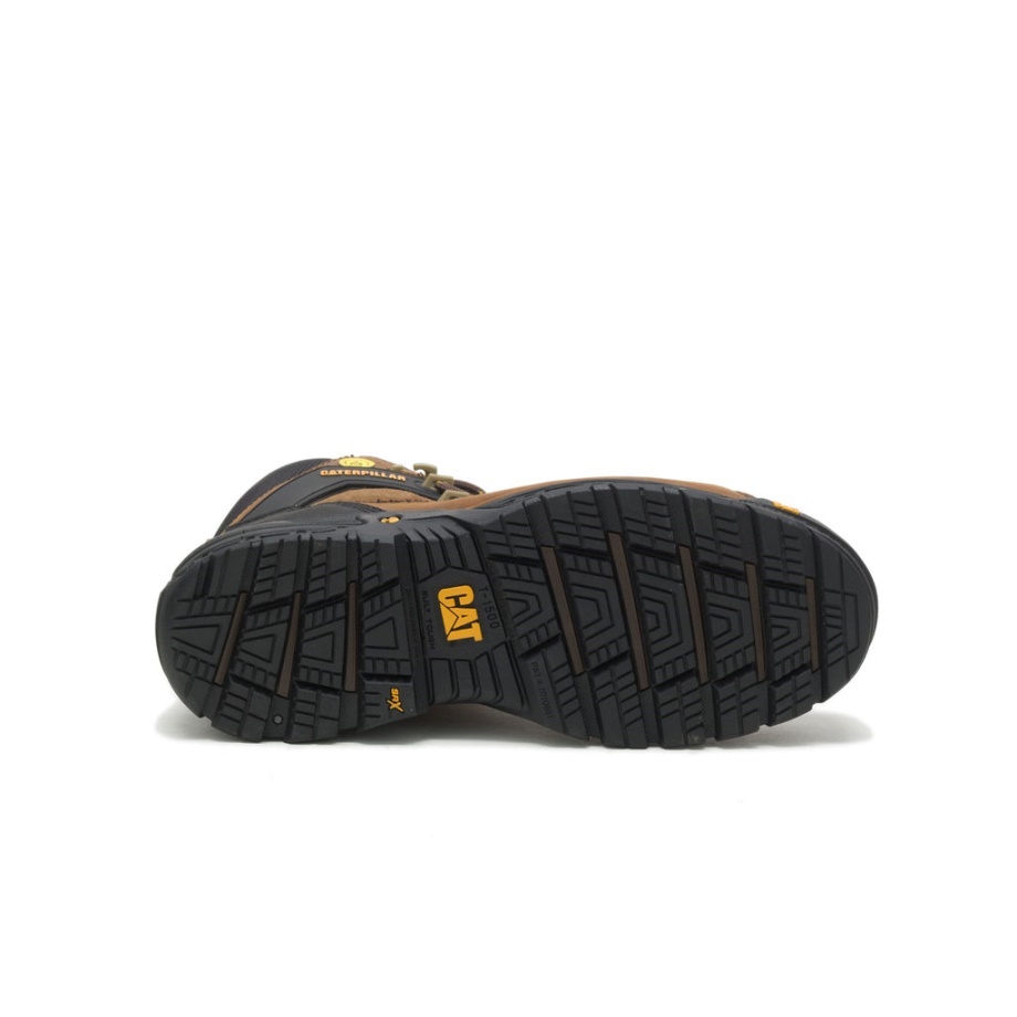 Bota De Seguridad Excavadora Caterpillar S3 Marrón