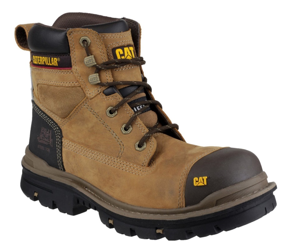 Bota De Seguridad Caterpillar Gravel 6" S3 Beige