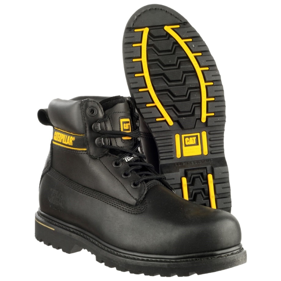 Bota De Seguridad Caterpillar Holton S3 Negra
