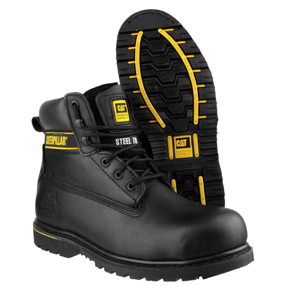 Bota De Seguridad Caterpillar Holton Sb Negra