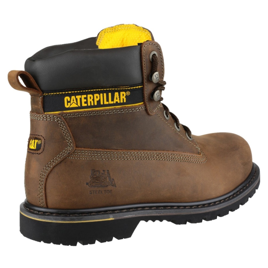 Bota De Seguridad Caterpillar Holton Sb Marrón