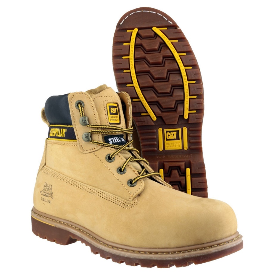 Bota De Seguridad Caterpillar Holton Sb Miel