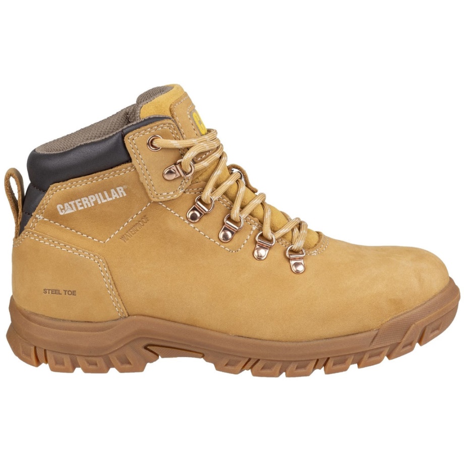 Botas De Seguridad Caterpillar Mae Con Cordones S3 Miel