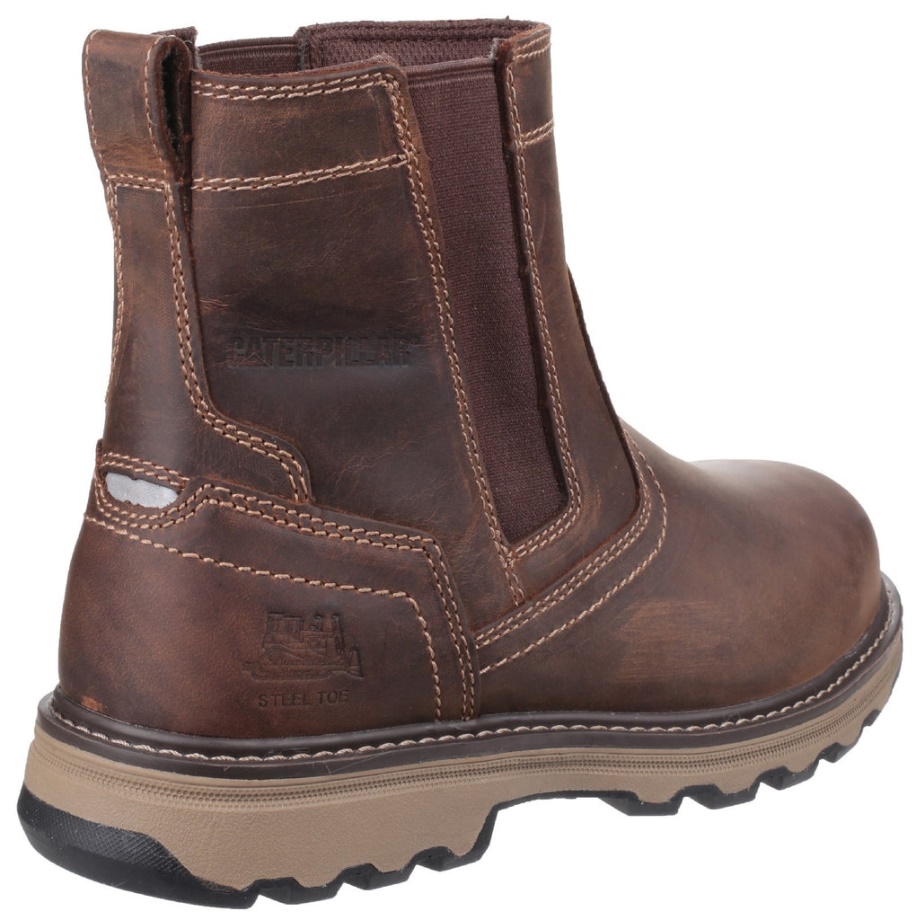 Bota De Seguridad Caterpillar Pelton S1 Beige Oscuro