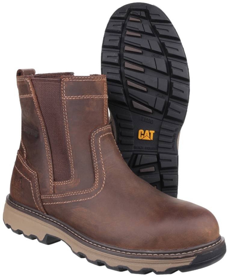 Bota De Seguridad Caterpillar Pelton S1 Beige Oscuro