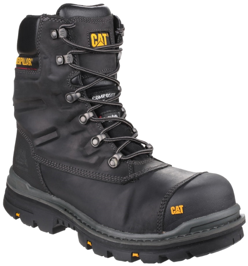 Bota De Seguridad Caterpillar Premier Impermeable S3 Negra