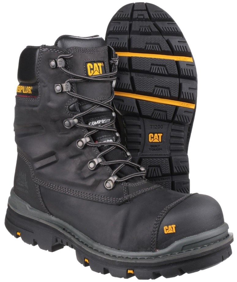 Bota De Seguridad Caterpillar Premier Impermeable S3 Negra