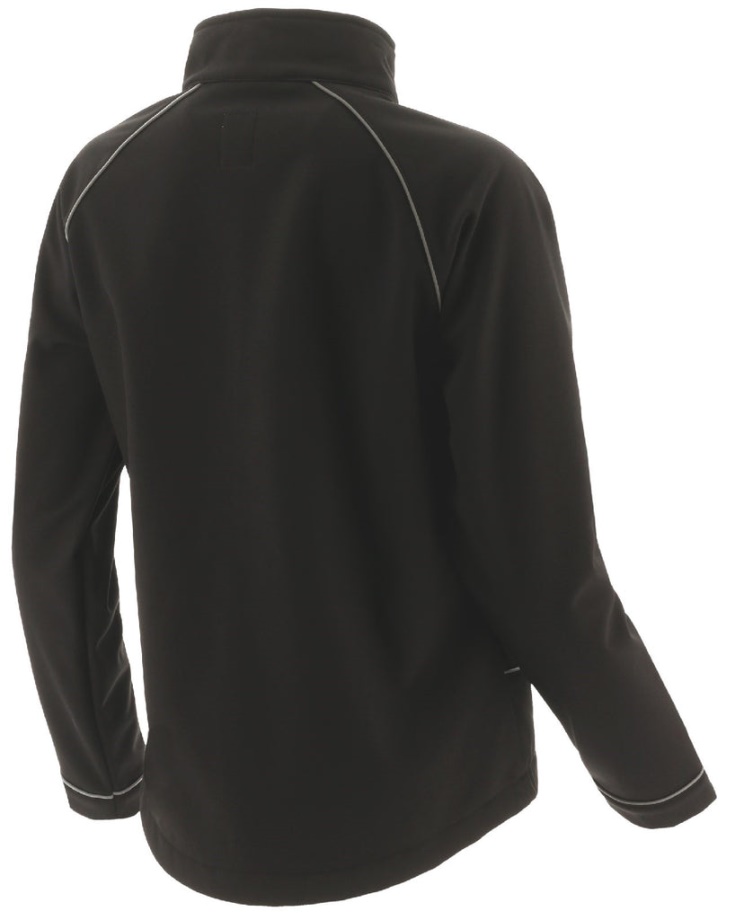 Oruga Sara Soft Shell Chaqueta Tono Negro
