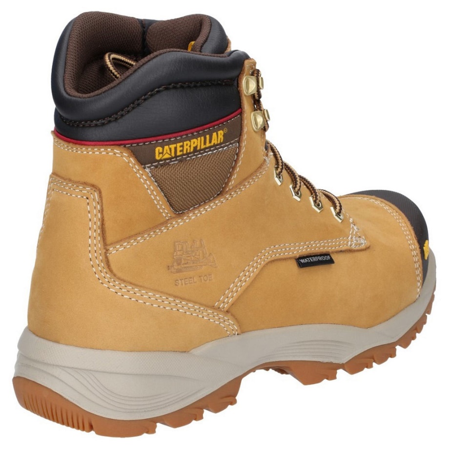 Bota De Seguridad Impermeable Con Cordones Spiro Caterpillar S3 Honey Reset