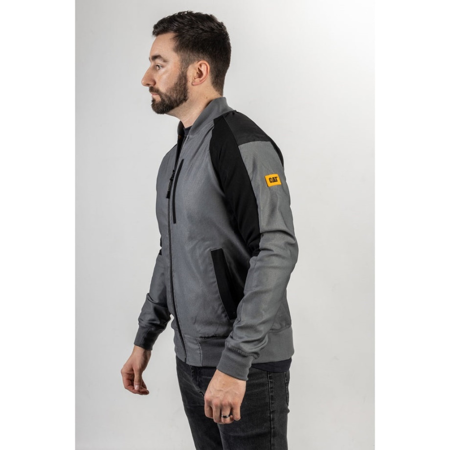 Chaqueta Bomber Caterpillar Trades Dark Shadow-black