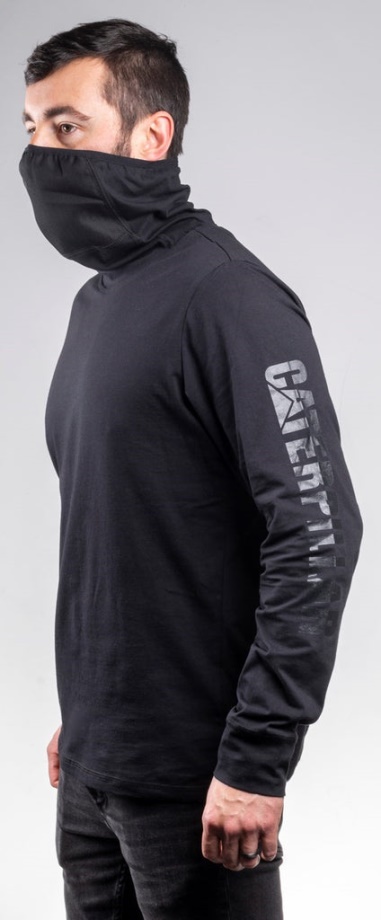 Caterpillar Viraloff Camiseta De Manga Larga Con Polaina Negra